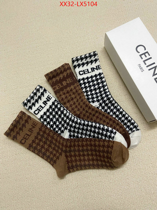 Sock-CELINE quality aaaaa replica ID: LX5104 $: 32USD