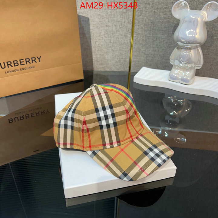 Cap(Hat)-Burberry designer 7 star replica ID: HX5348 $: 29USD