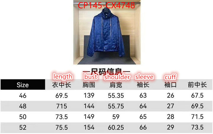 Clothing-Gucci buy the best high quality replica ID: CX4748 $: 145USD