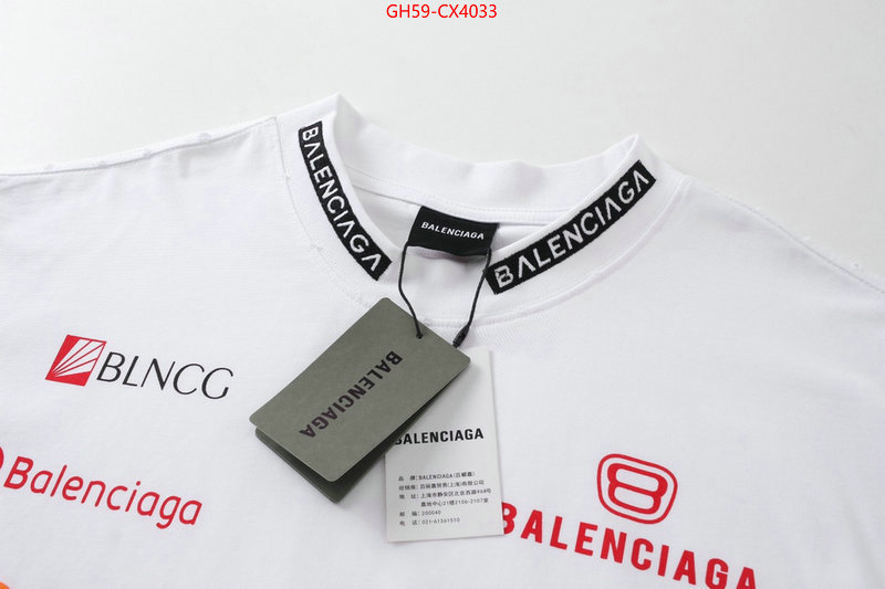Clothing-Balenciaga counter quality ID: CX4033 $: 59USD