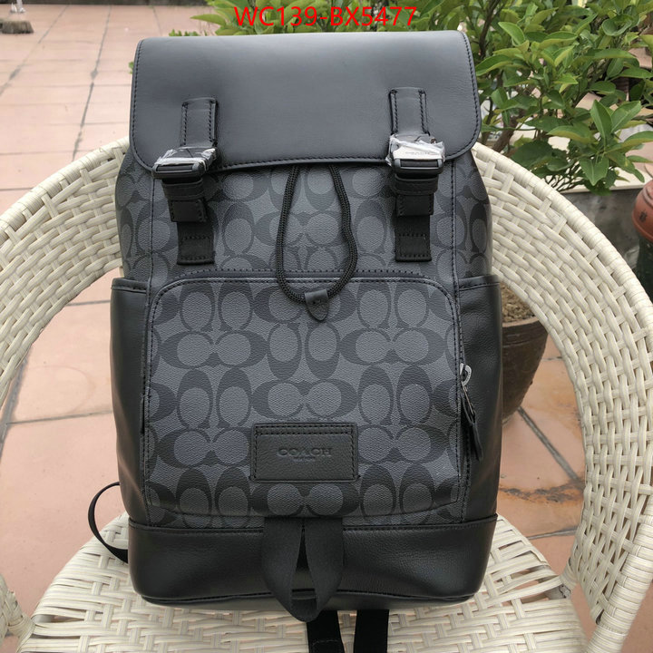 Coach Bags(4A)-Backpack- top quality fake ID: BX5477 $: 139USD,