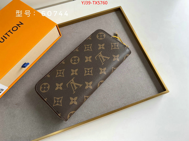 LV Bags(4A)-Wallet shop cheap high quality 1:1 replica ID: TX5760 $: 39USD,