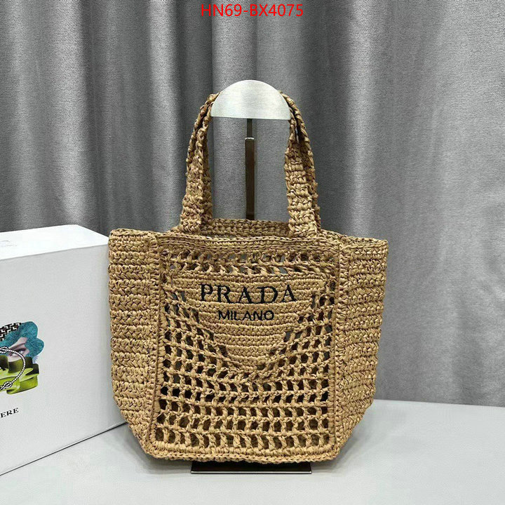 Prada Bags (4A)-Handbag- exclusive cheap ID: BX4075 $: 69USD,