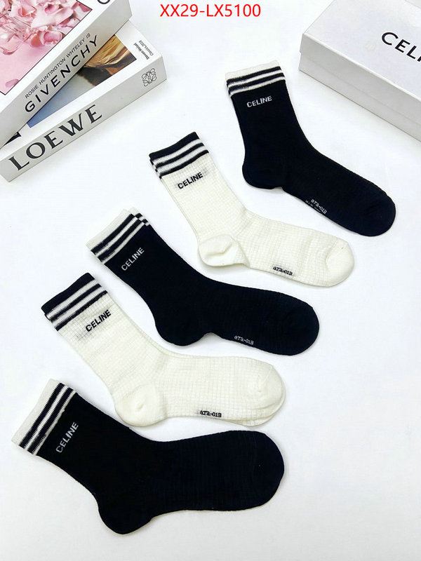 Sock-CELINE replica for cheap ID: LX5100 $: 29USD