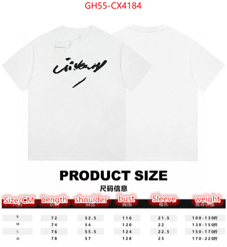 Clothing-Givenchy online sale ID: CX4184 $: 55USD