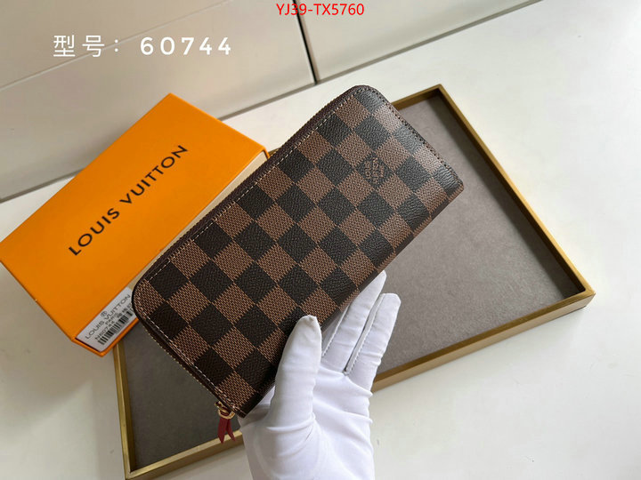 LV Bags(4A)-Wallet shop cheap high quality 1:1 replica ID: TX5760 $: 39USD,