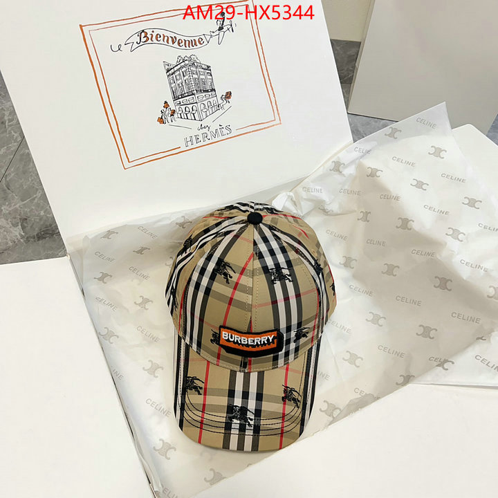 Cap(Hat)-Burberry where to buy fakes ID: HX5344 $: 29USD