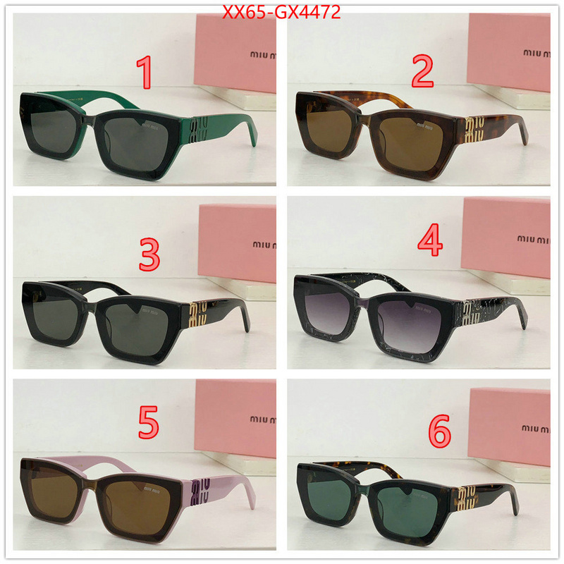 Glasses-Miu Miu high quality designer ID: GX4472 $: 65USD