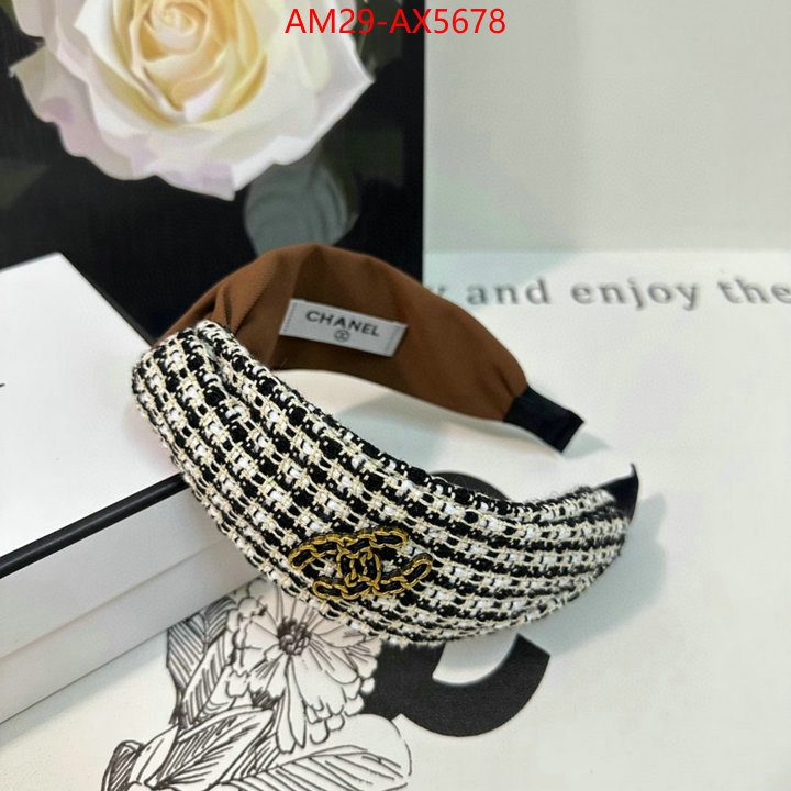 Hair band-Chanel designer fashion replica ID: AX5678 $: 29USD