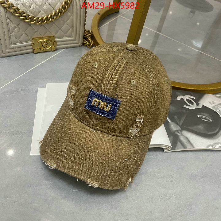 Cap(Hat)-Miu Miu replica sale online ID: HX5982 $: 29USD