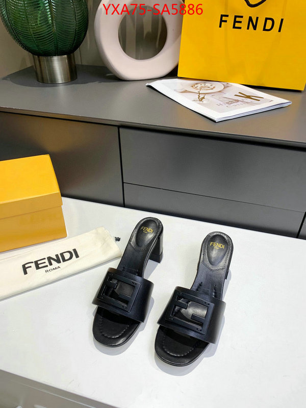 Women Shoes-Fendi fake aaaaa ID: SA5886 $: 75USD