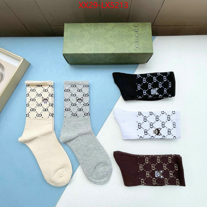 Sock-Gucci replcia cheap ID: LX5213 $: 29USD