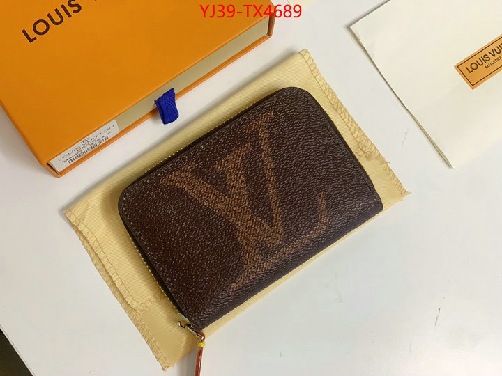 LV Bags(4A)-Wallet aaaaa class replica ID: TX4689 $: 39USD,