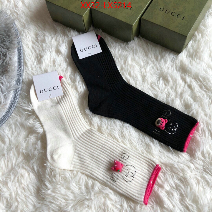 Sock-Gucci perfect quality ID: LX5214 $: 32USD