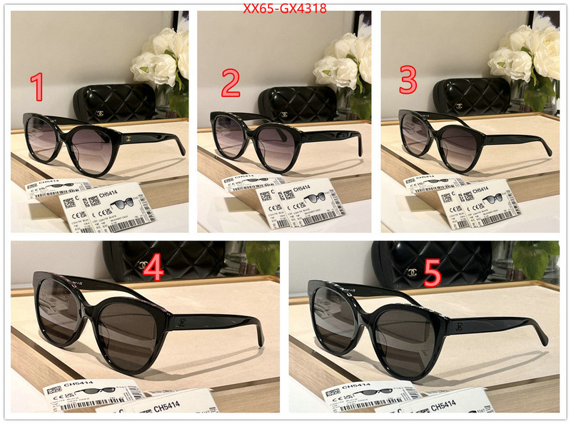 Glasses-Chanel shop the best high quality ID: GX4318 $: 65USD