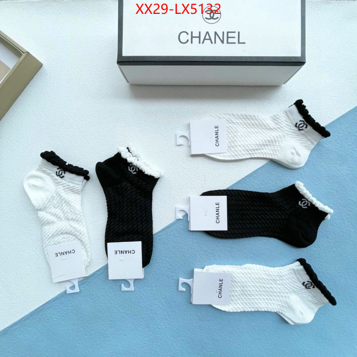 Sock-Chanel fake aaaaa ID: LX5132 $: 29USD