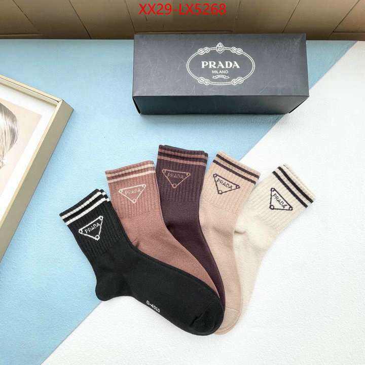 Sock-Prada where to buy high quality ID: LX5268 $: 29USD