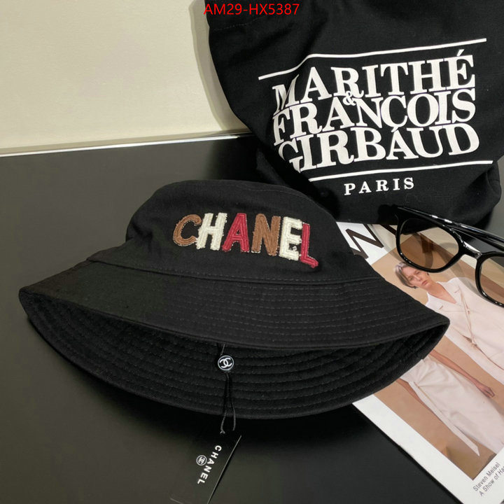 Cap (Hat)-Chanel designer 1:1 replica ID: HX5387 $: 29USD