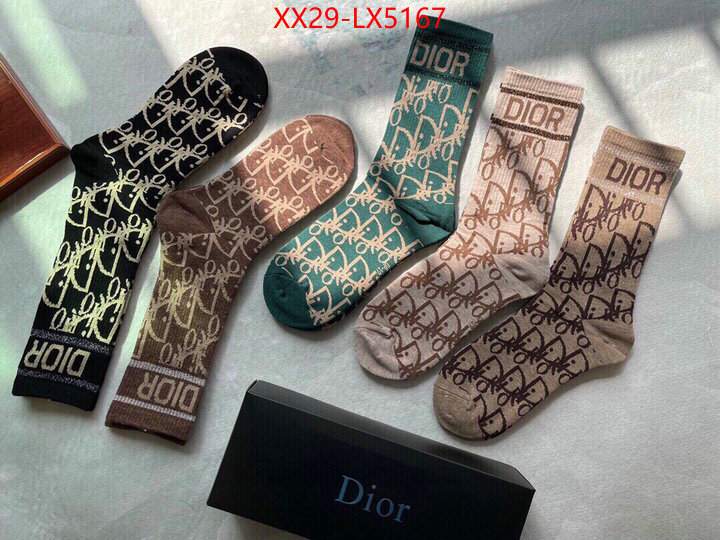 Sock-Dior good quality replica ID: LX5167 $: 29USD