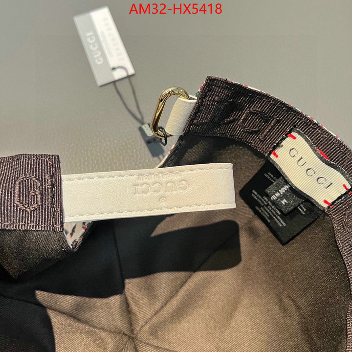 Cap(Hat)-Gucci shop designer ID: HX5418 $: 32USD