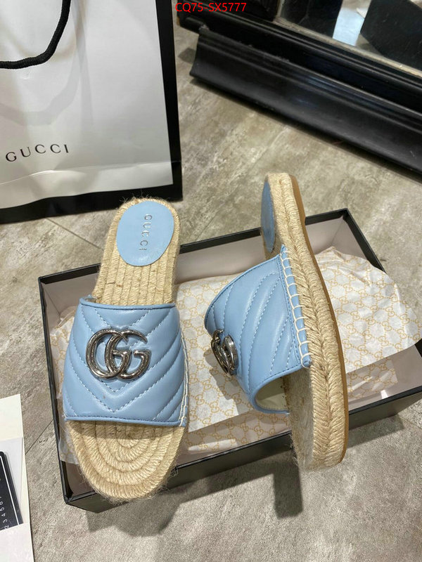 Women Shoes-Gucci buy aaaaa cheap ID: SX5777 $: 75USD