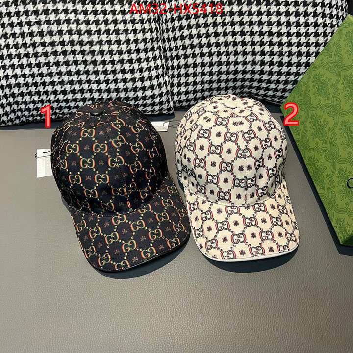 Cap(Hat)-Gucci shop designer ID: HX5418 $: 32USD