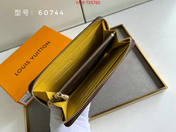 LV Bags(4A)-Wallet shop cheap high quality 1:1 replica ID: TX5760 $: 39USD,