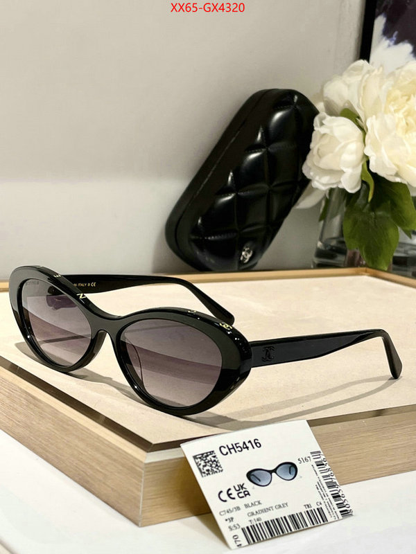 Glasses-Chanel top perfect fake ID: GX4320 $: 65USD