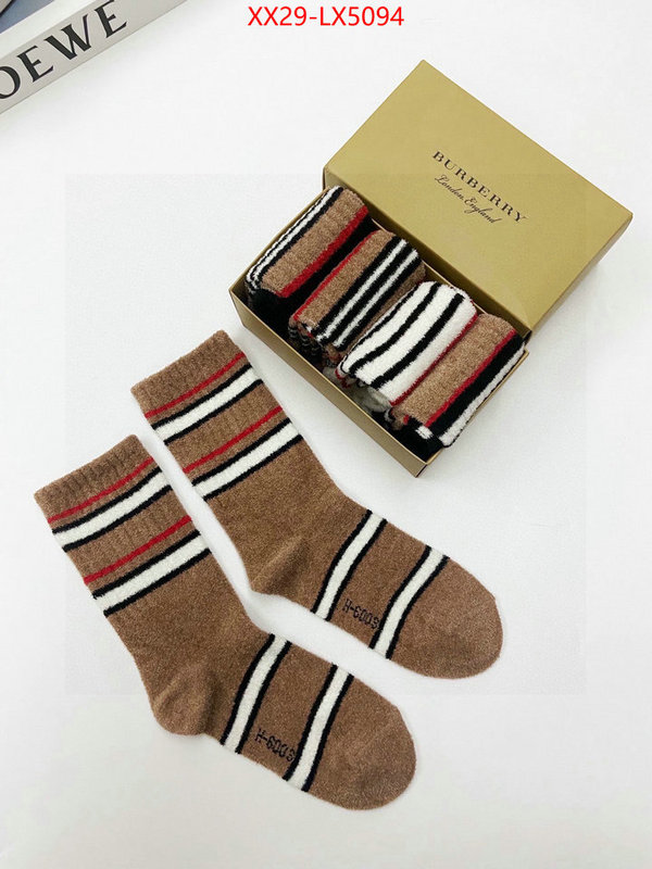 Sock-Burberry best wholesale replica ID: LX5094 $: 29USD