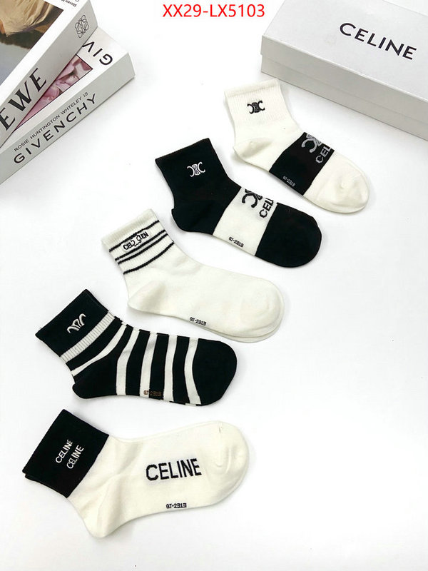 Sock-CELINE high quality designer replica ID: LX5103 $: 29USD