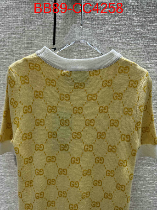 Clothing-Gucci top quality fake ID: CC4258 $: 89USD