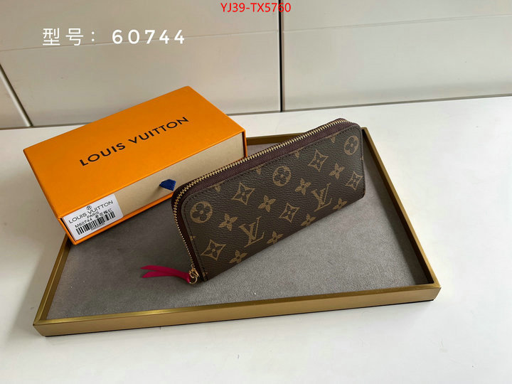 LV Bags(4A)-Wallet shop cheap high quality 1:1 replica ID: TX5760 $: 39USD,