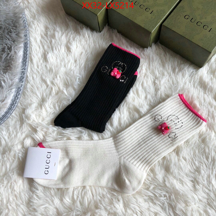 Sock-Gucci perfect quality ID: LX5214 $: 32USD