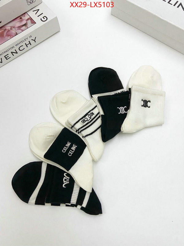 Sock-CELINE high quality designer replica ID: LX5103 $: 29USD