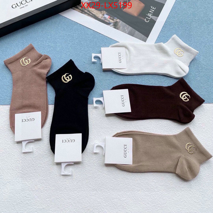 Sock-Gucci the best quality replica ID: LX5199 $: 29USD