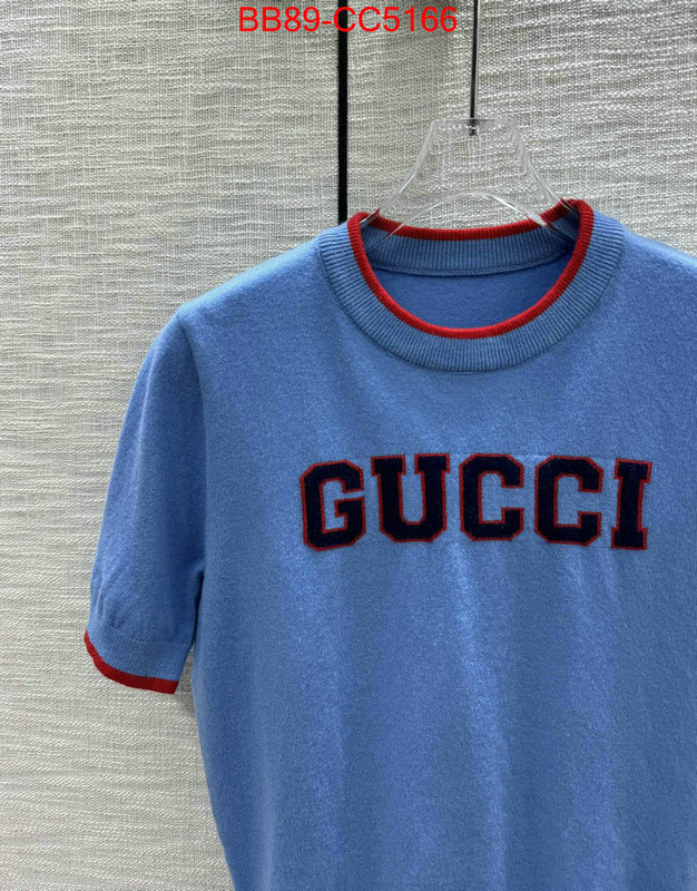 Clothing-Gucci best replica quality ID: CC5166 $: 89USD