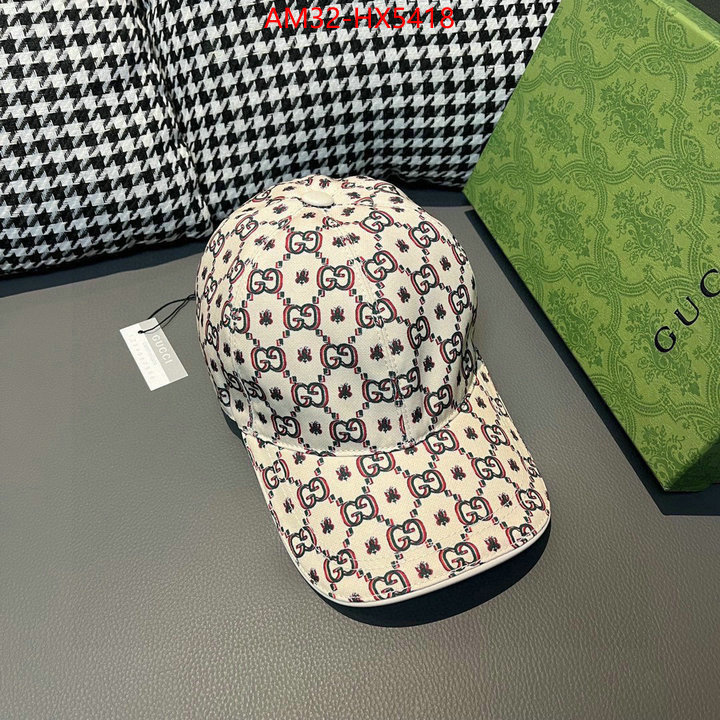 Cap(Hat)-Gucci shop designer ID: HX5418 $: 32USD