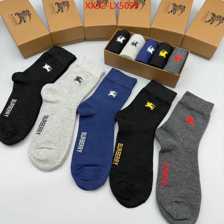 Sock-Burberry where can i find ID: LX5099 $: 32USD