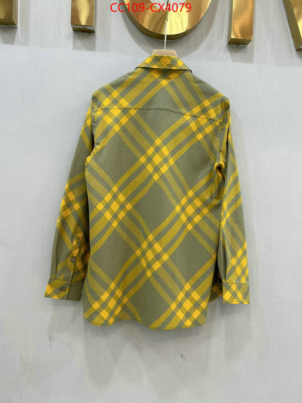 Clothing-Burberry perfect quality designer replica ID: CX4079 $: 109USD