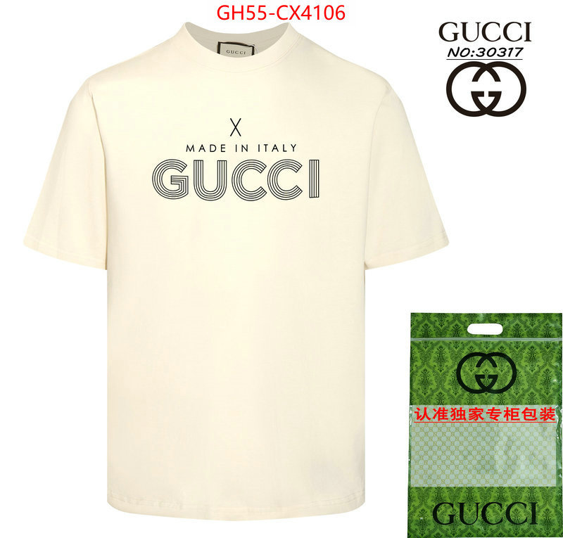 Clothing-Gucci at cheap price ID: CX4106 $: 55USD