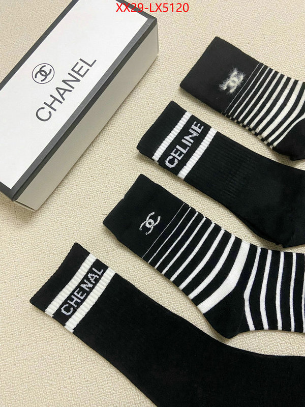 Sock-Chanel how to find replica shop ID: LX5120 $: 29USD