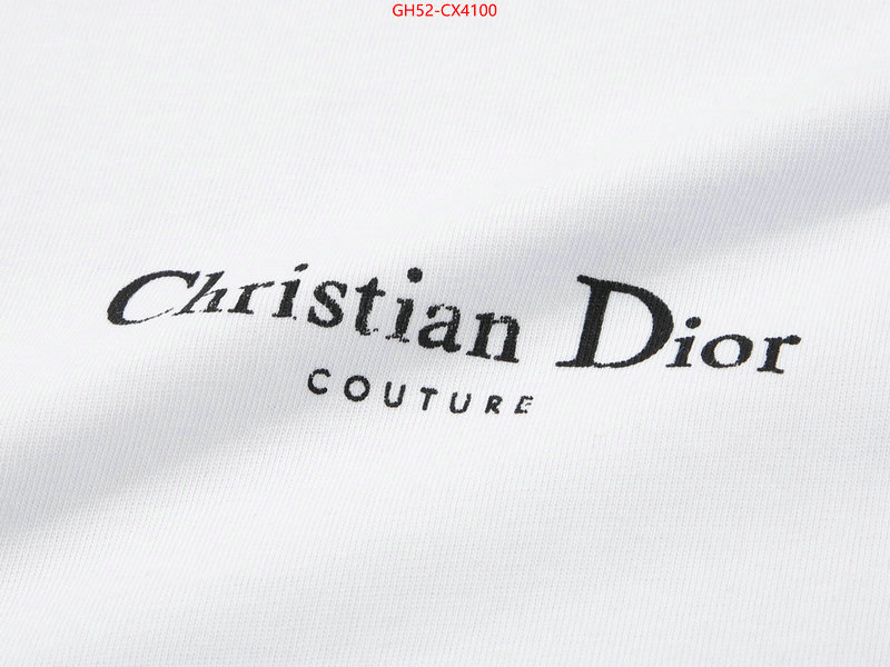 Clothing-Dior top perfect fake ID: CX4100 $: 52USD