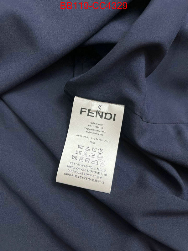 Clothing-Fendi buy cheap ID: CC4329 $: 119USD