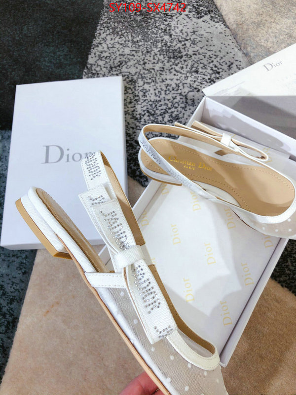 Women Shoes-Dior shop cheap high quality 1:1 replica ID: SX4742 $: 109USD