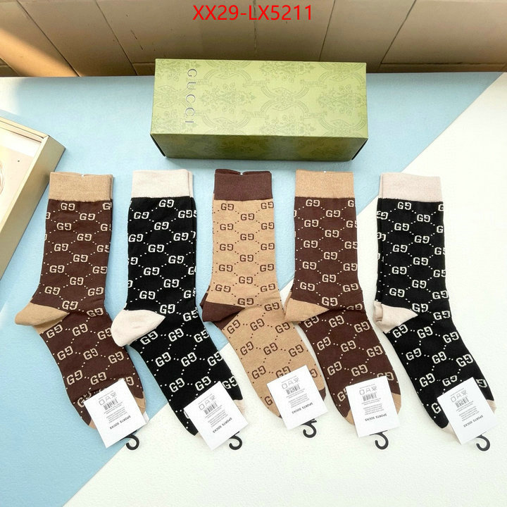 Sock-Gucci replica shop ID: LX5211 $: 29USD