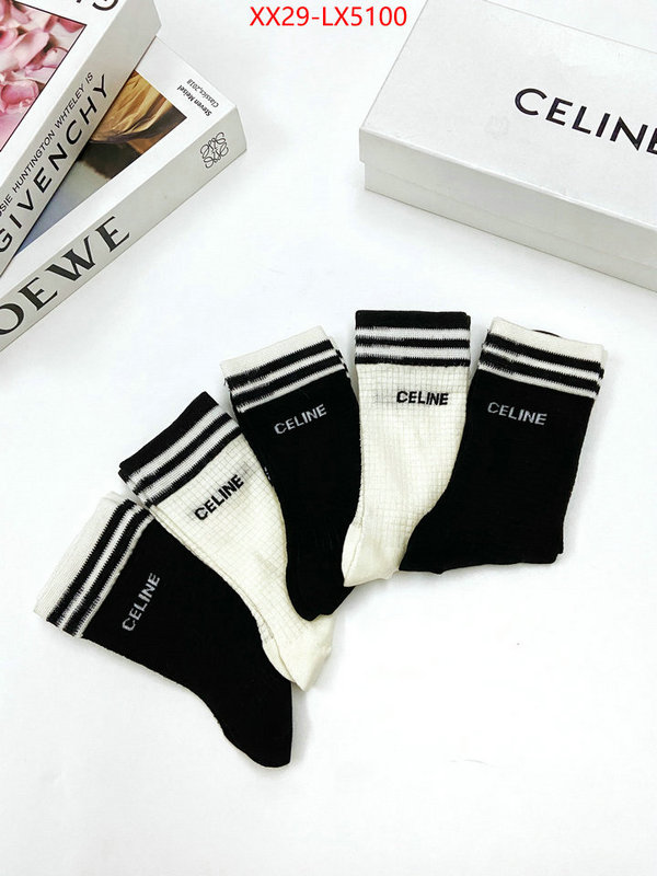 Sock-CELINE replica for cheap ID: LX5100 $: 29USD