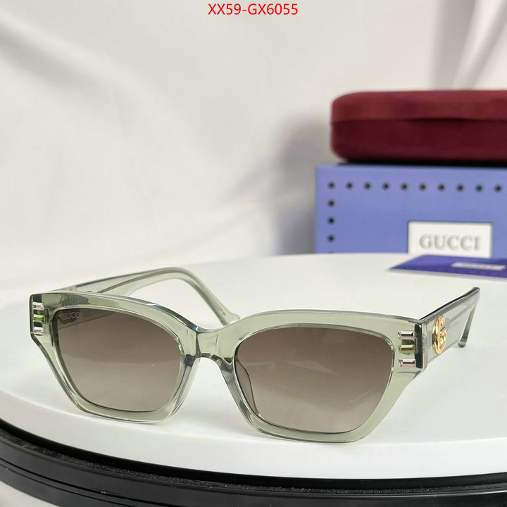 Glasses-Gucci wholesale replica shop ID: GX6055 $: 59USD