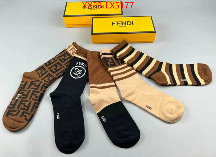 Sock-Fendi designer ID: LX5177 $: 29USD