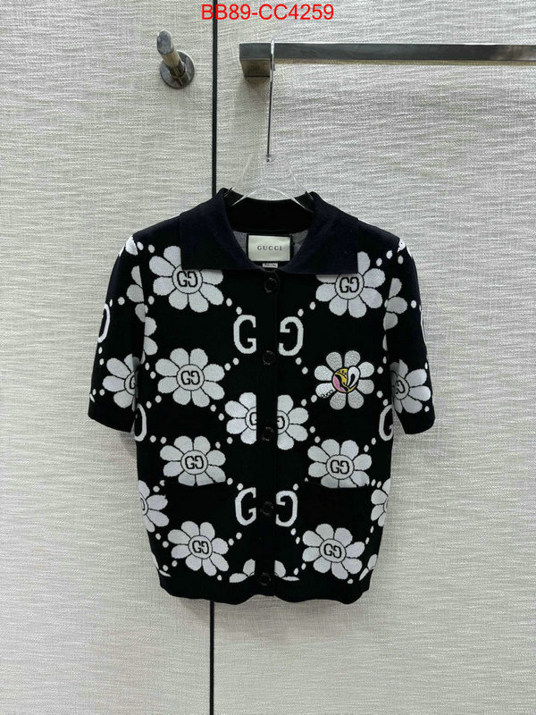 Clothing-Gucci fashion designer ID: CC4259 $: 89USD