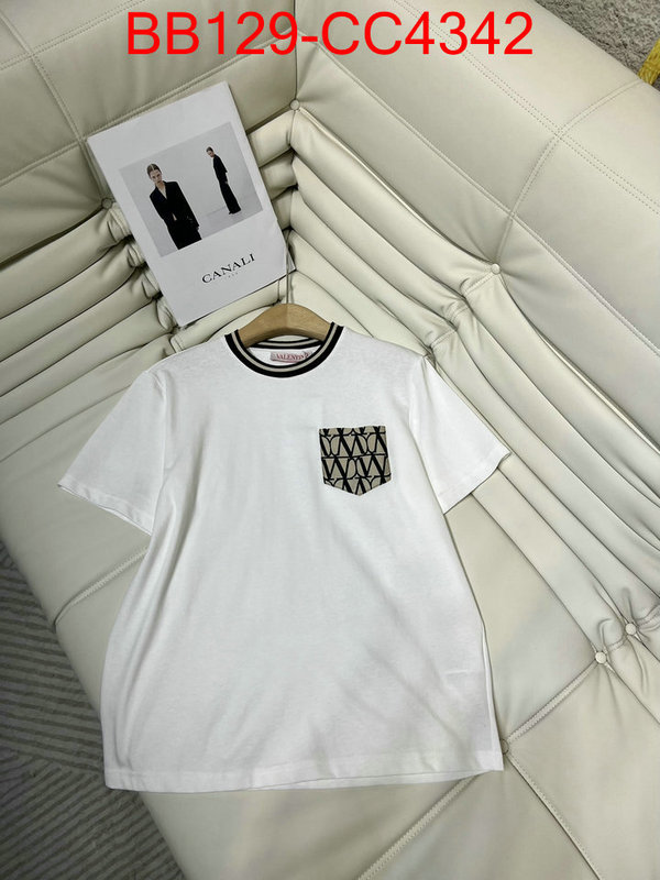 Clothing-Valentino aaaaa replica ID: CC4342 $: 129USD